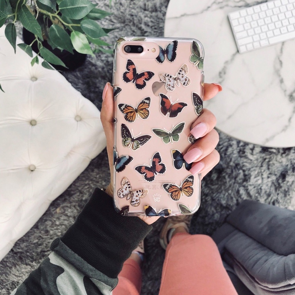 iPhone X Velvet Caviar Vintage Butterfly Case